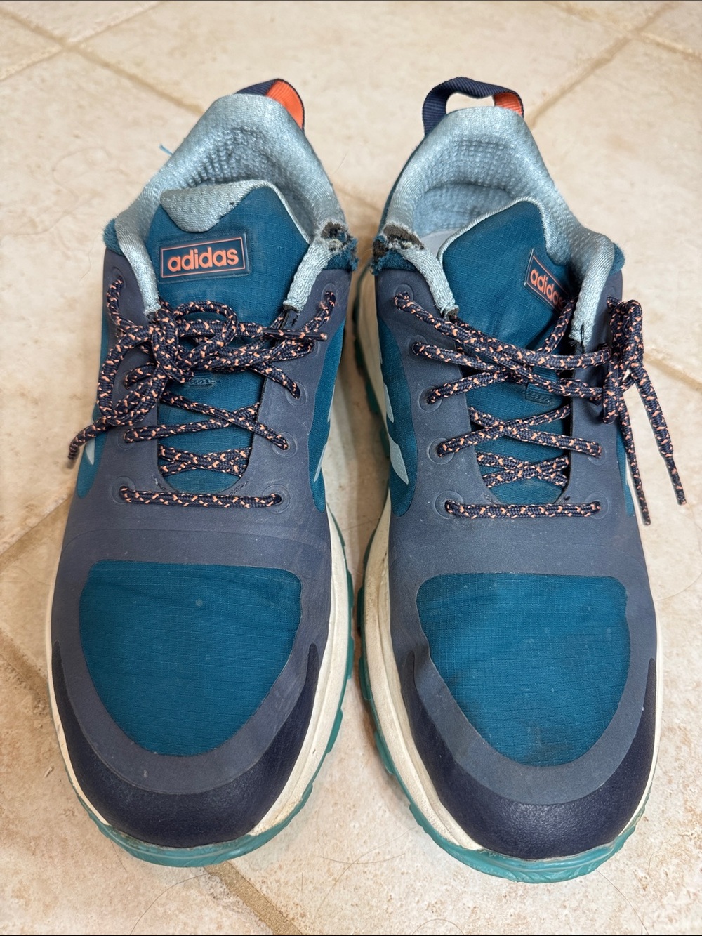 adidas Women’s cloudfoam comfort Teal & Navy Athletic Sneakers
